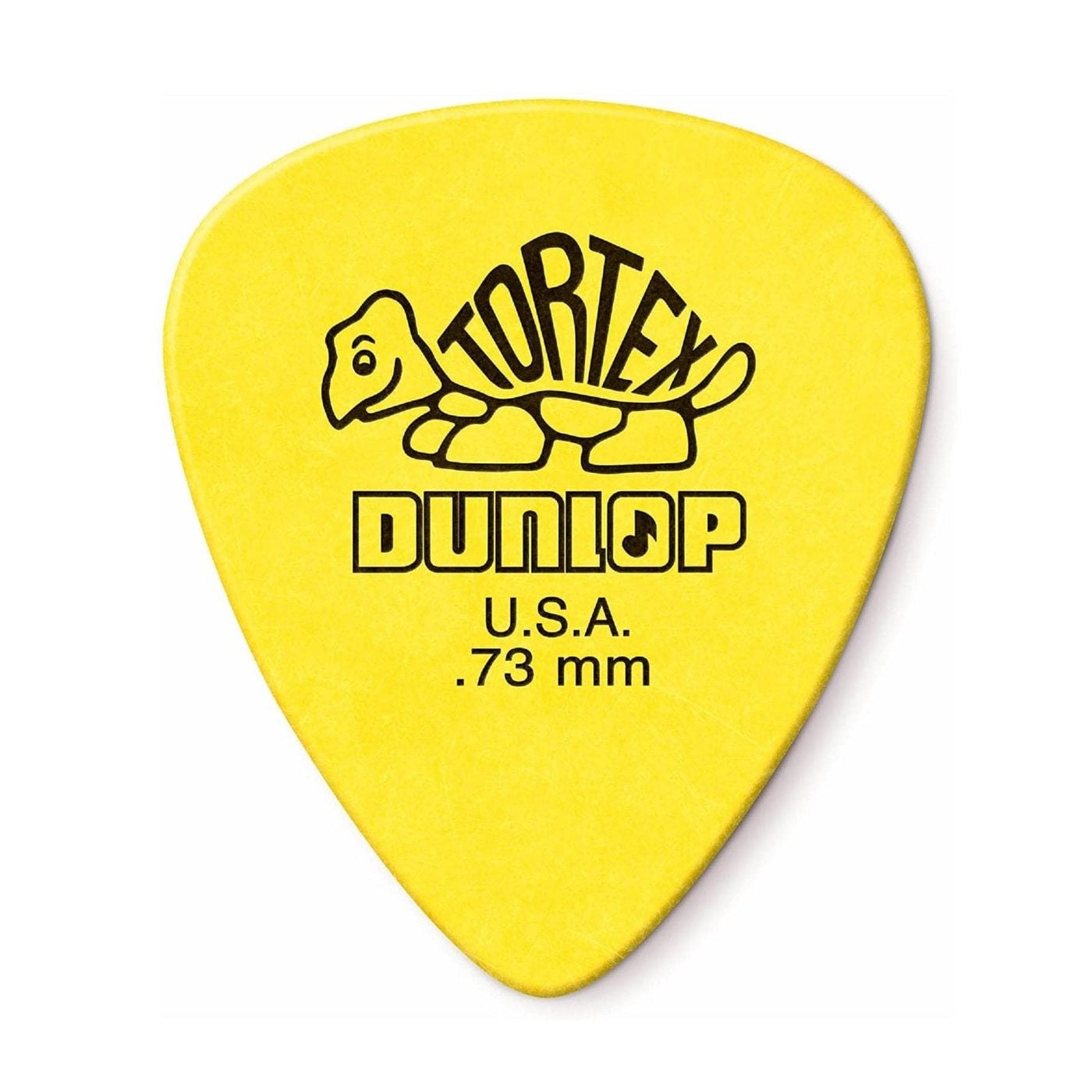 Jim Dunlop Tortex Standard Guitar Picks - 12 Pack Yellow - .73mm 2