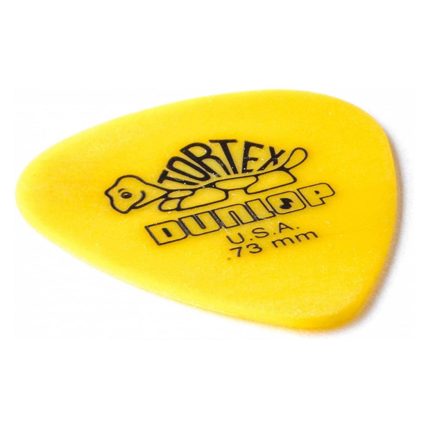 Jim Dunlop Tortex Standard Guitar Picks - 12 Pack Yellow - .73mm 3