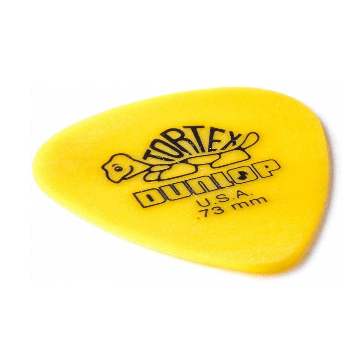 Jim Dunlop Tortex Standard Guitar Picks - 12 Pack Yellow - .73mm 3