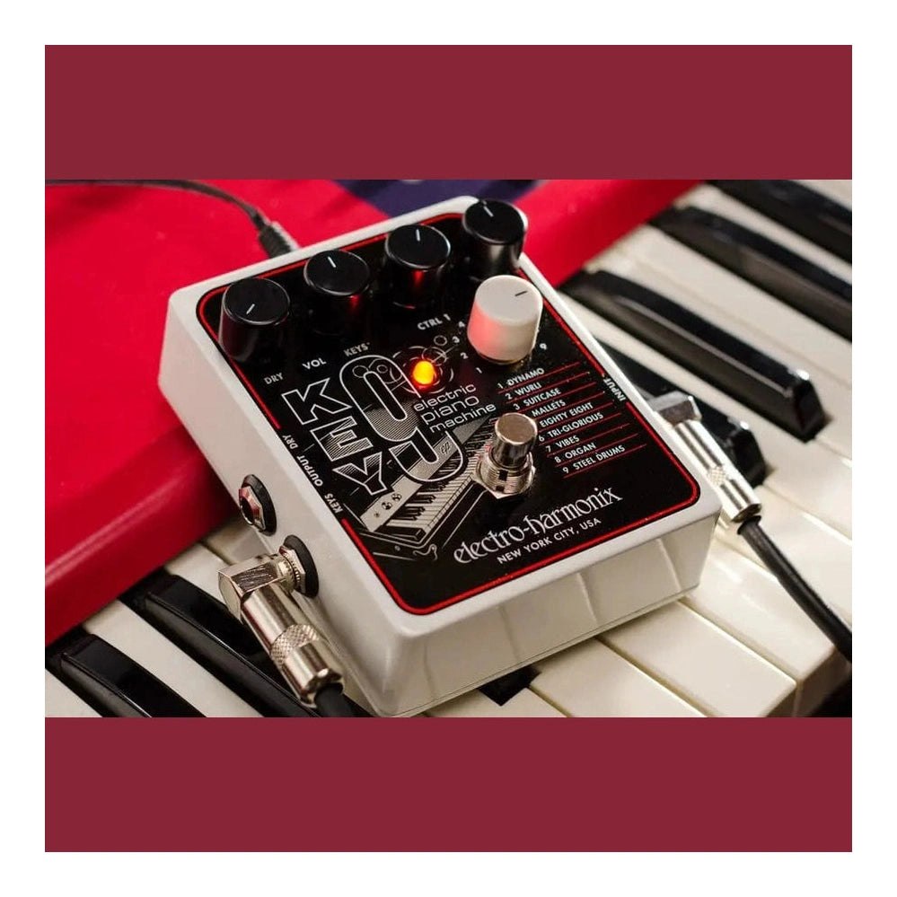 Electro-Harmonix KEY9 Electric Piano Machine Guitar Pedal – Keyboard Tone Emulator 2