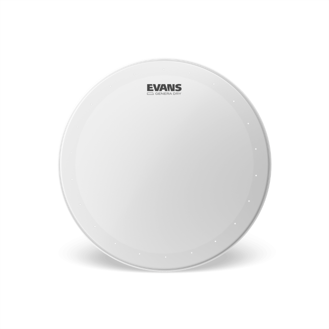 Evans B14DRY Genera Dry Snare Batter Drum Head, 14", Coated