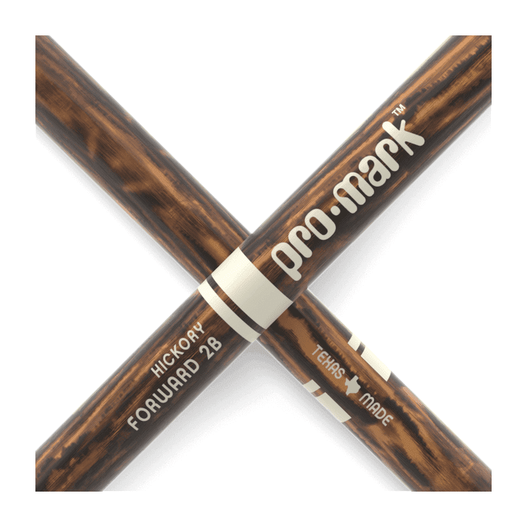 ProMark TX2BW-FG Classic Forward 2B FireGrain Drumsticks, Wood Tip — Pair 1