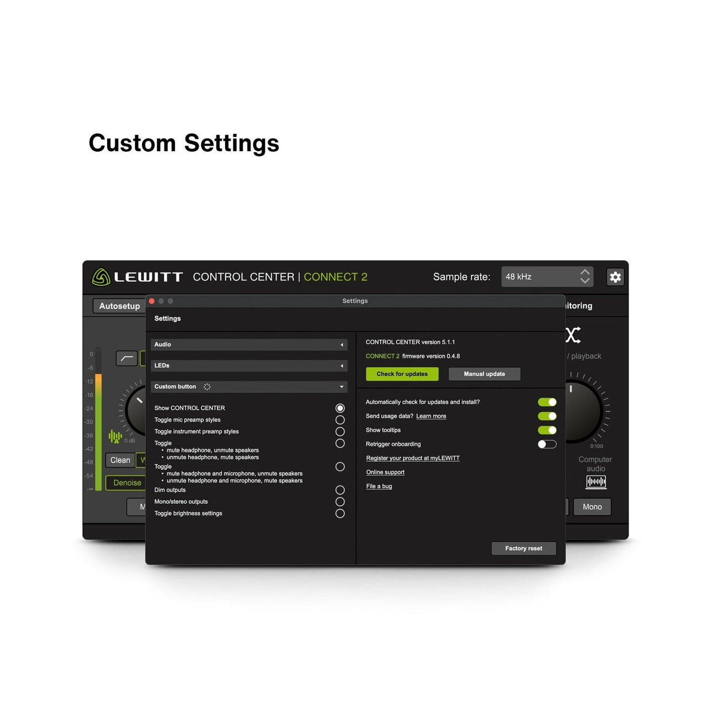 Lewitt CONNECT 2 USB-C Audio Interface with Smart Auto-Setup Functionality 8