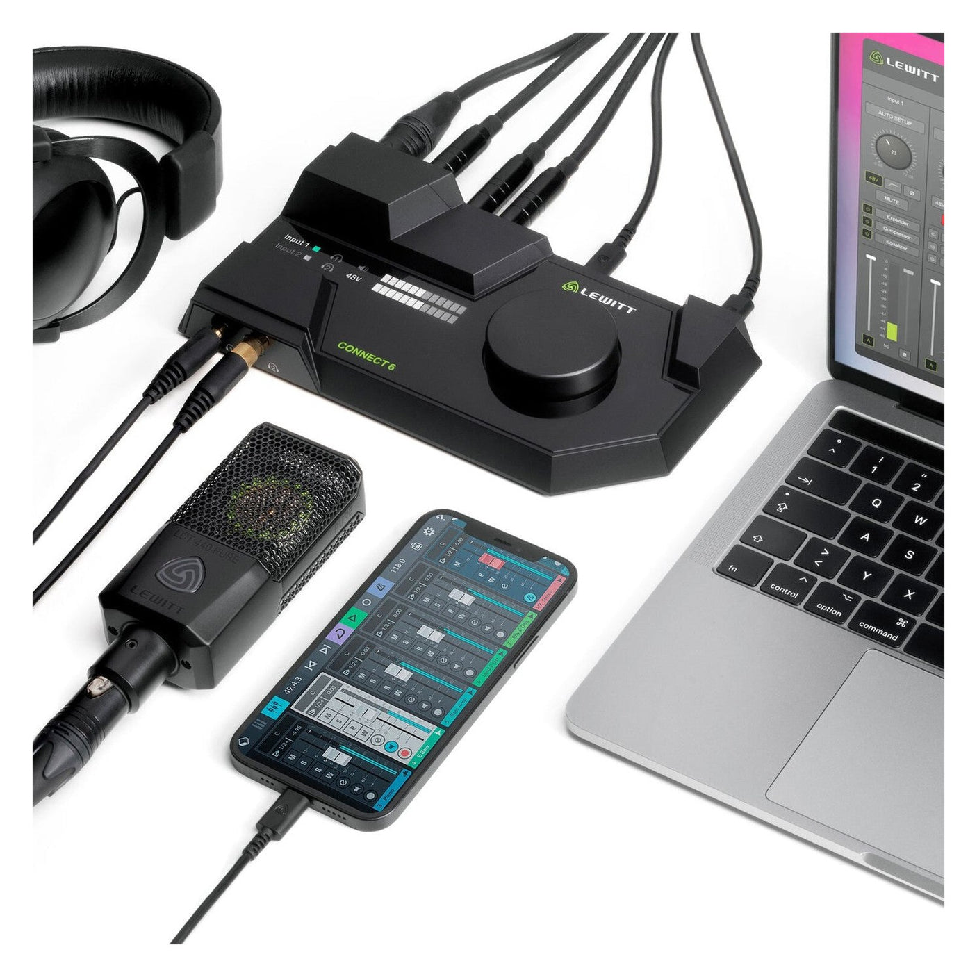 Lewitt CONNECT 6 Dual USB-C Audio Interface with Full Smartphone Integration 10
