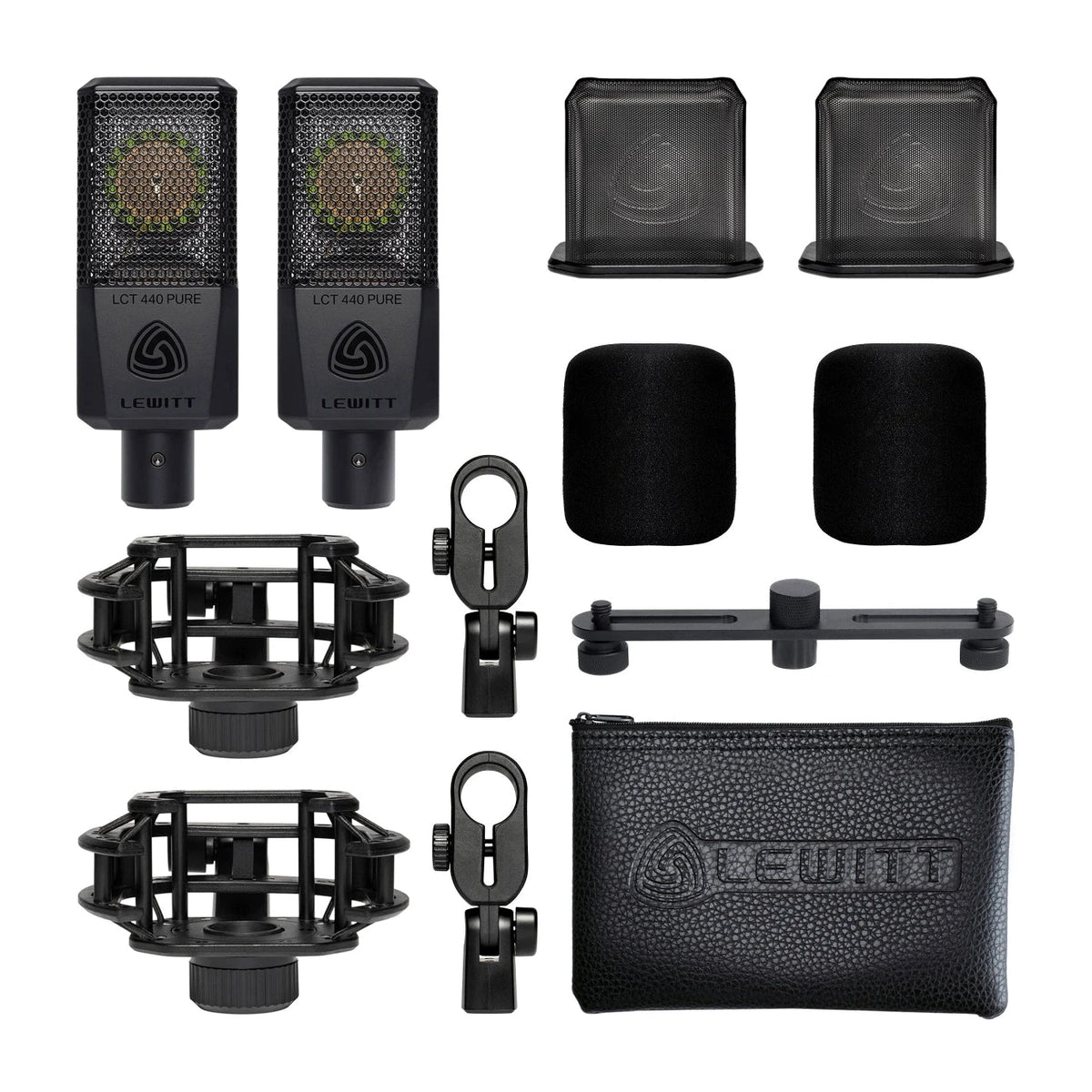 Lewitt LCT 440 PURE Stereo Pair - Matched Large Diaphragm Condenser Microphones