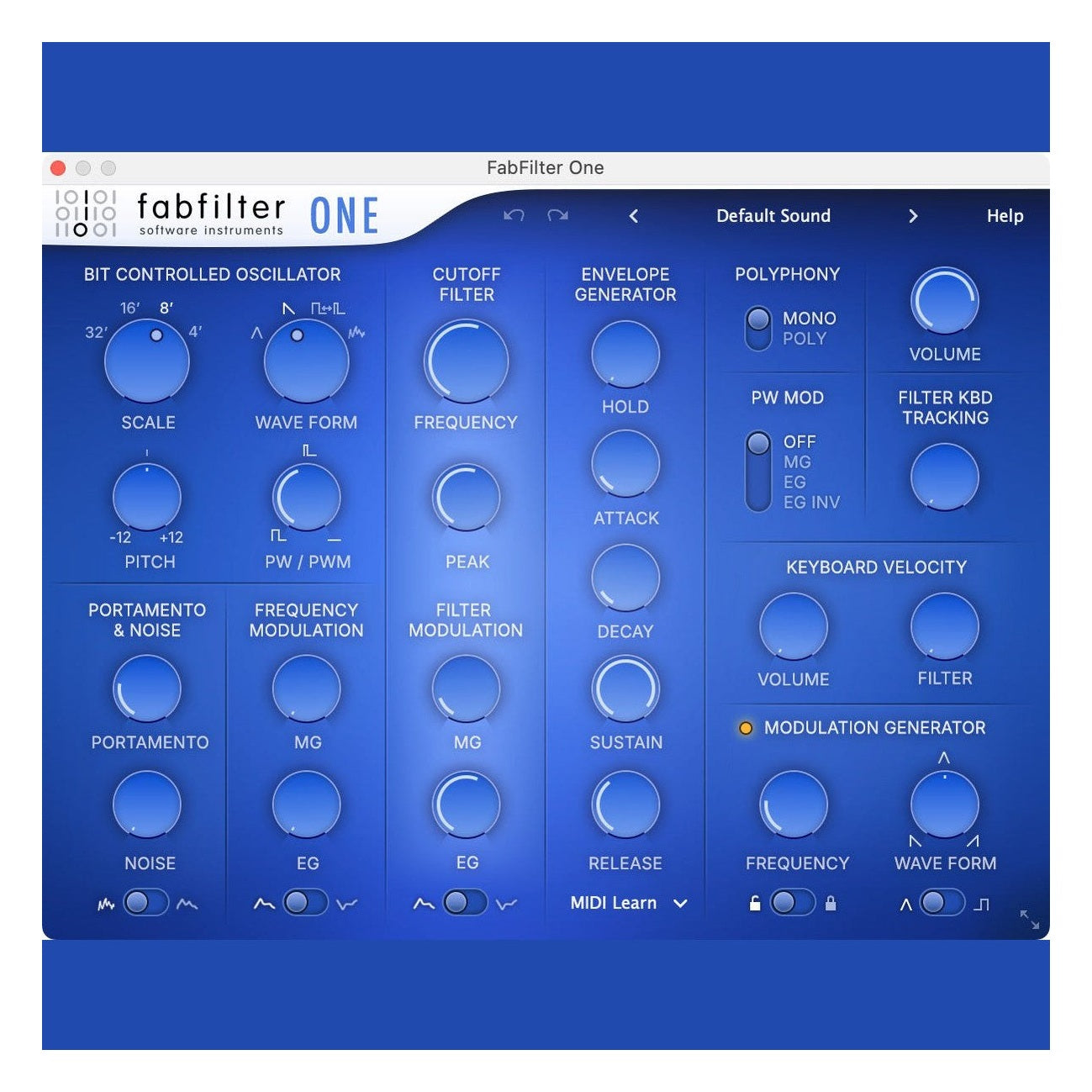 FabFilter One Analogue-Style Synthesizer Plug-In Download 1