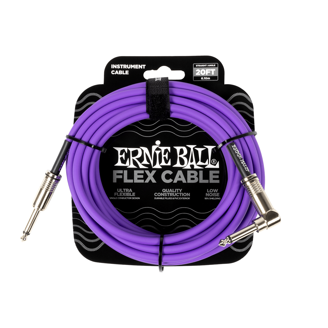Ernie Ball Flex Patch Cable - Purple (6m / 20')