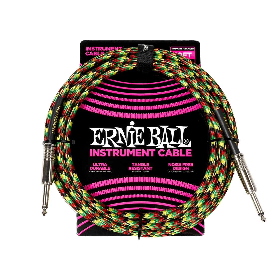 Ernie Ball P06480 - Good Vibrations Braided Instrument Cable — 10ft / 3m 1