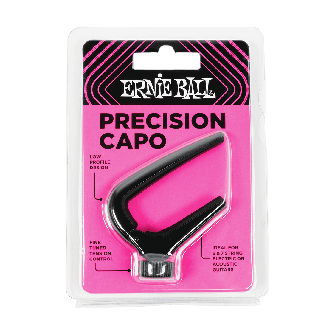 Ernie Ball Precision Capo - Black P09631 1