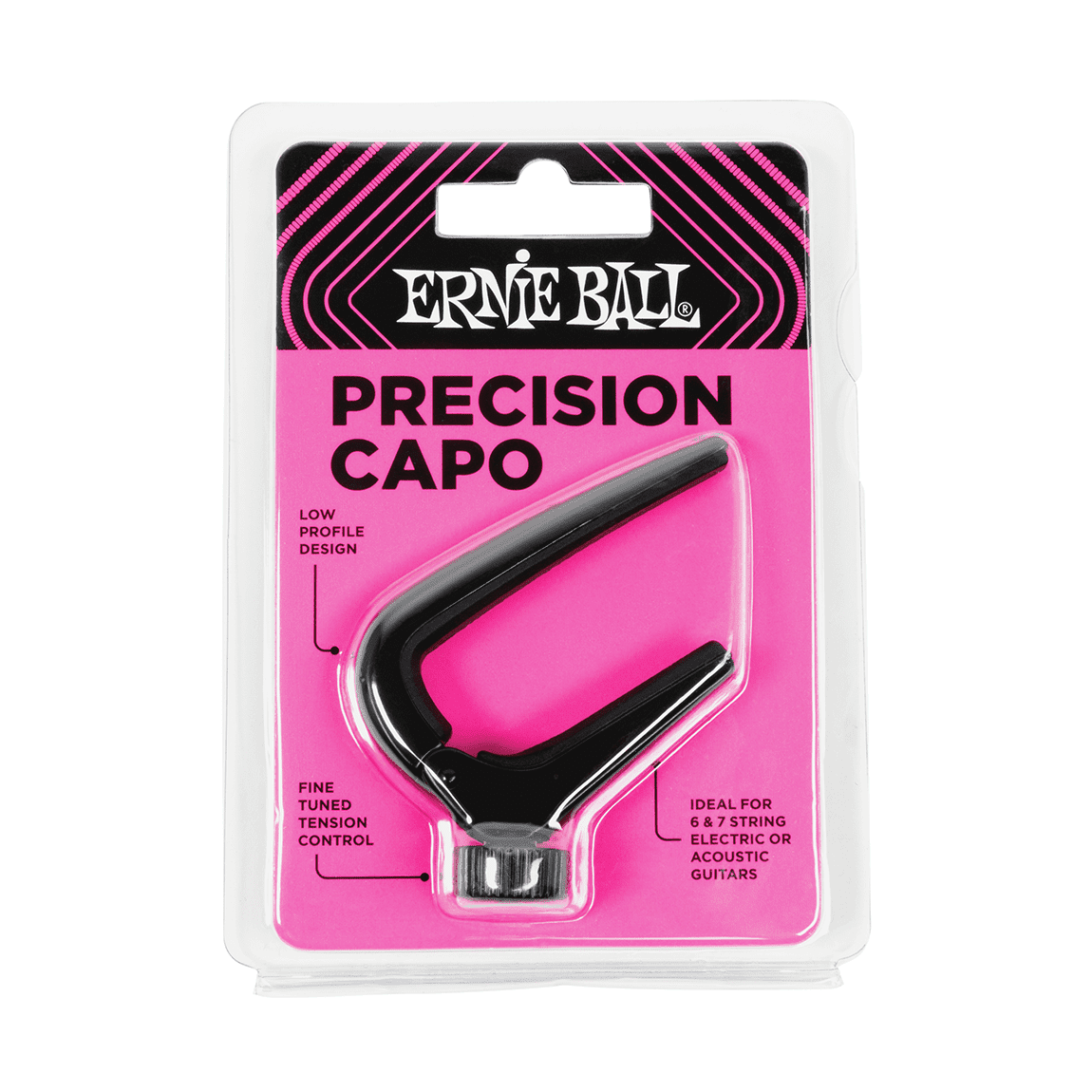 Ernie Ball Precision Capo - Black P09631 1