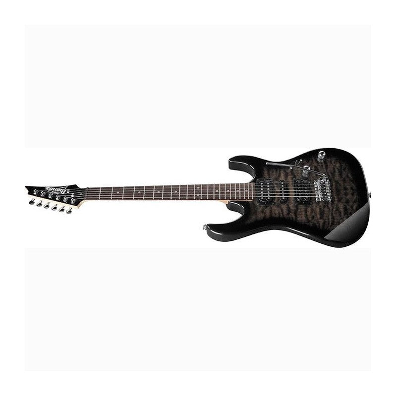 Ibanez GIO GRX70QA Electric Guitar — Transparent Black Sunburst