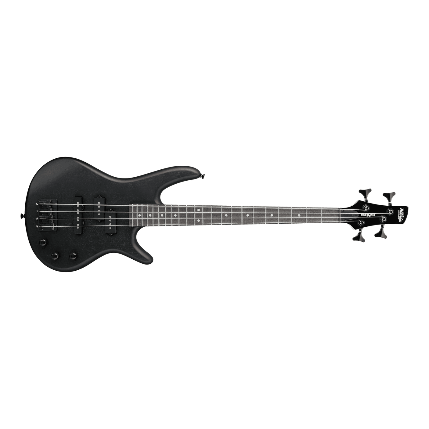 Ibanez GIO miKro GSRM20B Short-Scale Electric Bass Guitar — Weathered Black 1