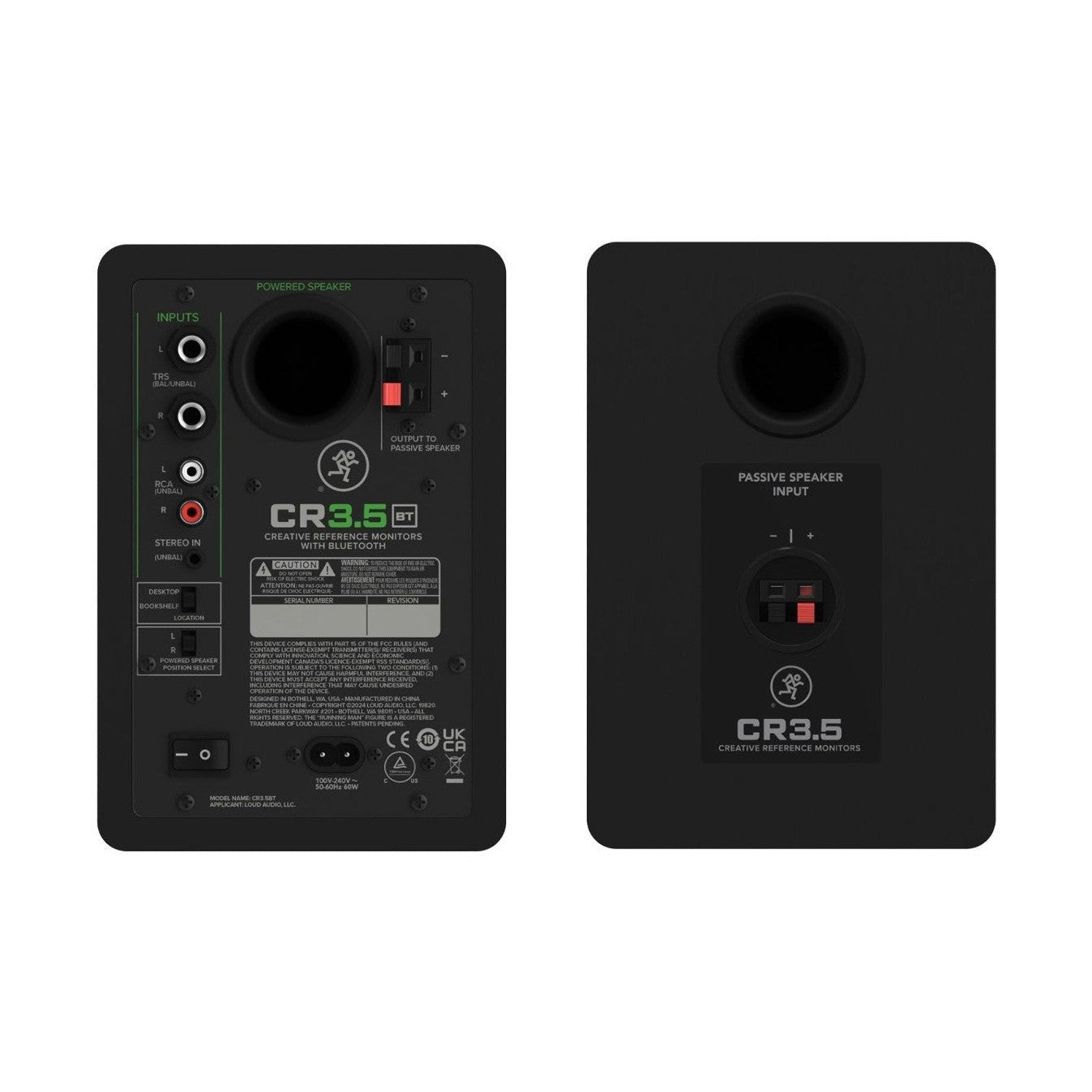 Mackie CR3.5BT 3.5" Active Studio Monitors with Bluetooth PAIR 4