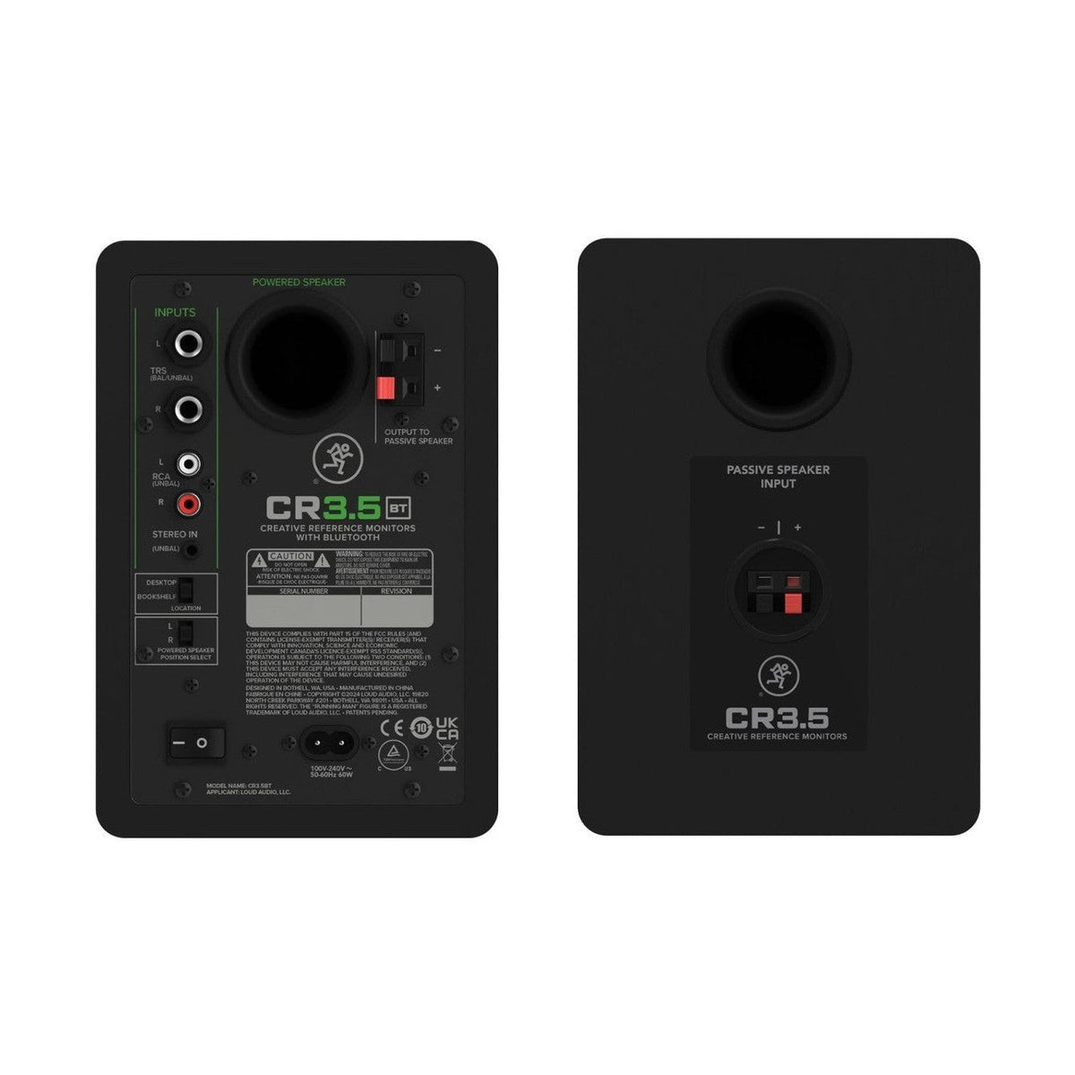 Mackie CR3.5BT 3.5" Active Studio Monitors with Bluetooth PAIR 4
