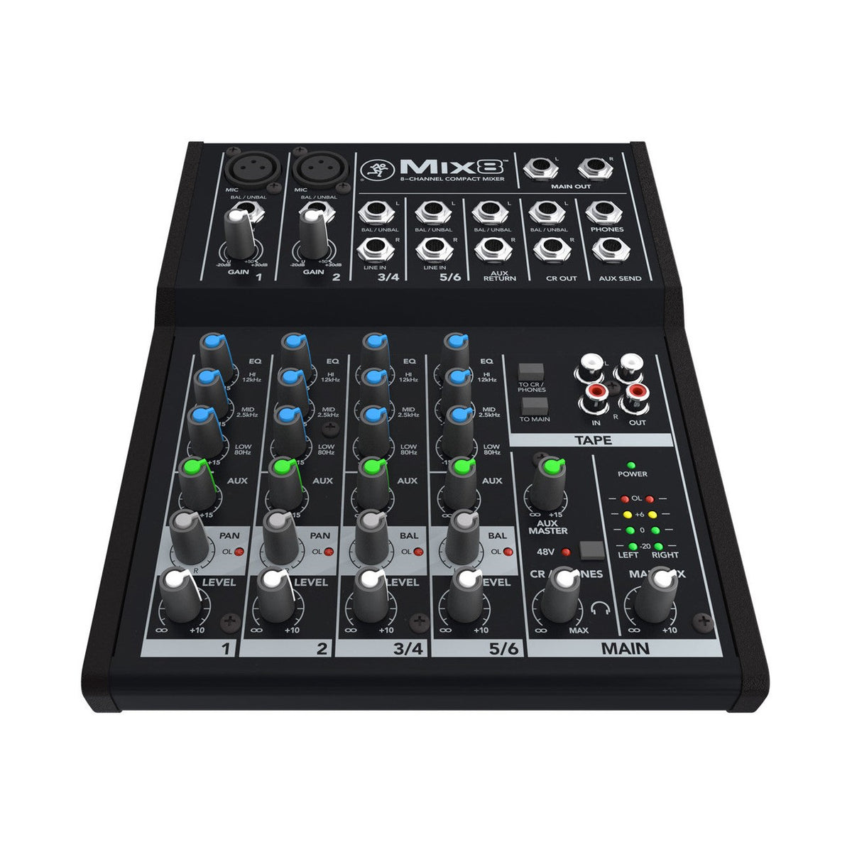 Mackie Mix8 8-Channel Compact Analogue Mixer 2