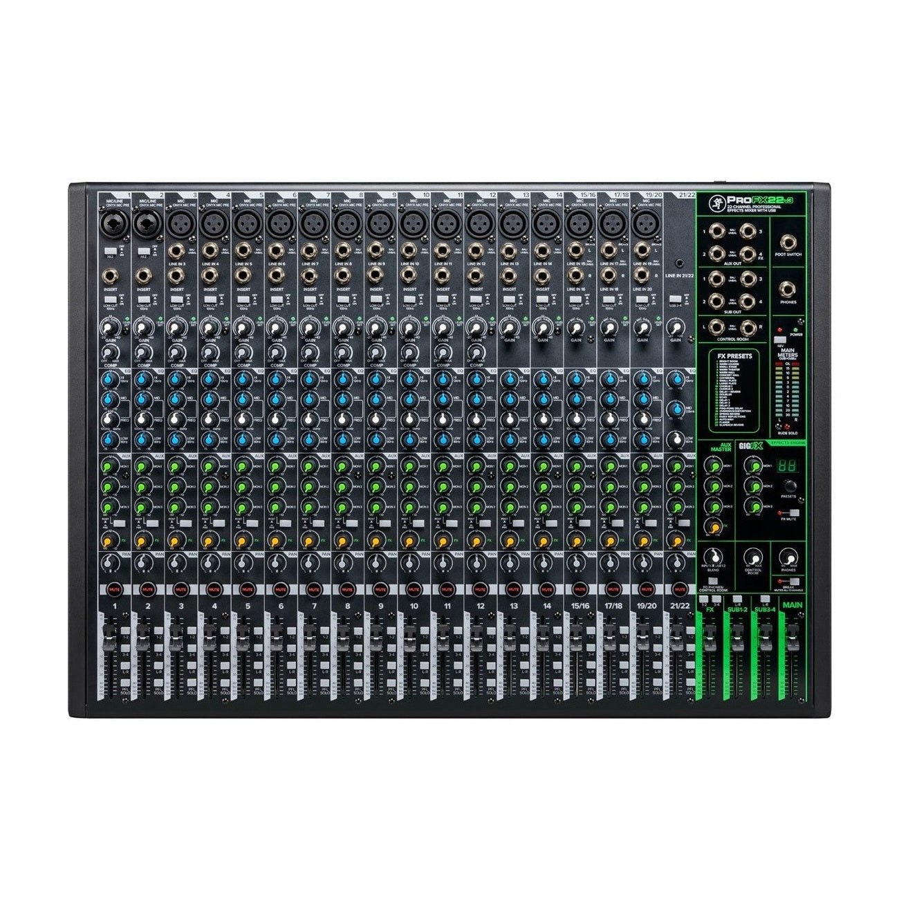 Mackie ProFX22v3 22-Channel Analogue Mixer With USB Interface & Effects 5