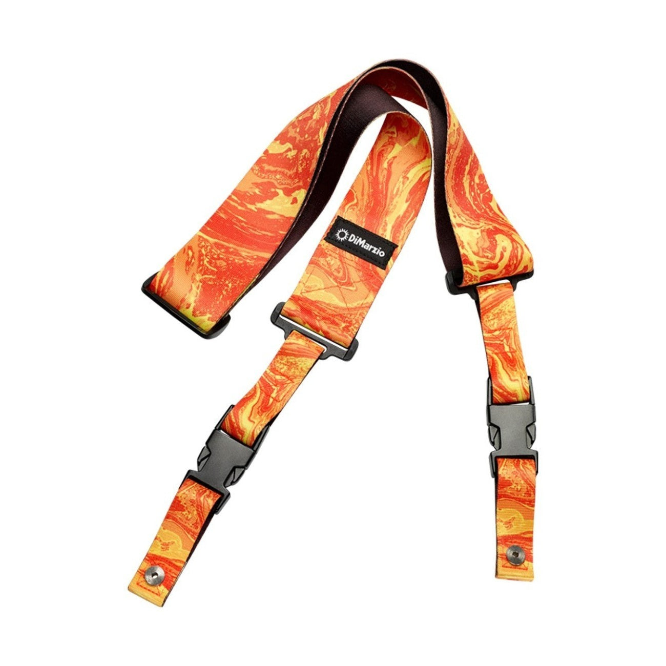 DiMarzio Steve Vai ClipLock® Guitar Strap - Standard Length Orange Universe 1