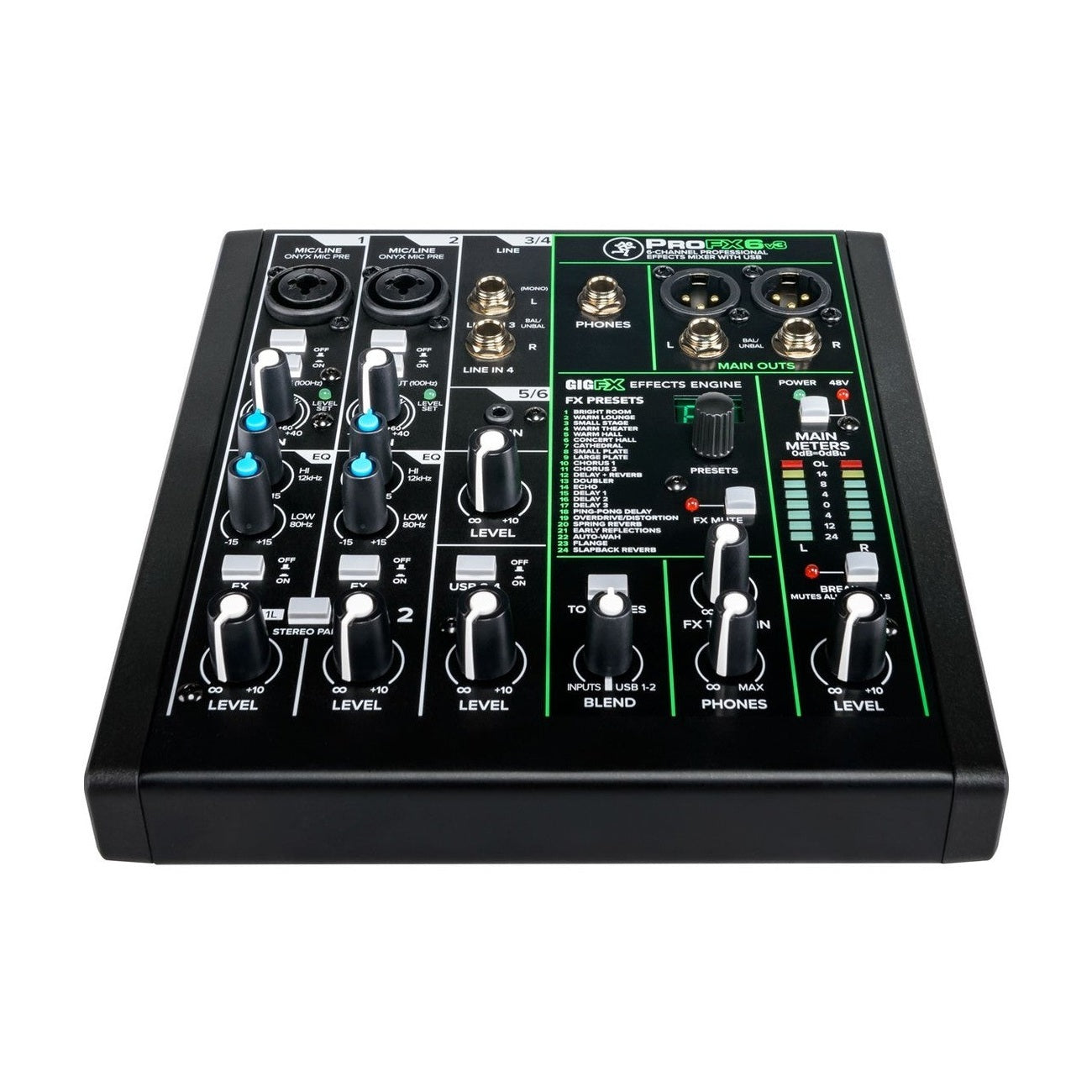 Mackie ProFX6v3 6-Channel Analogue Mixer With USB Interface & Effects 2