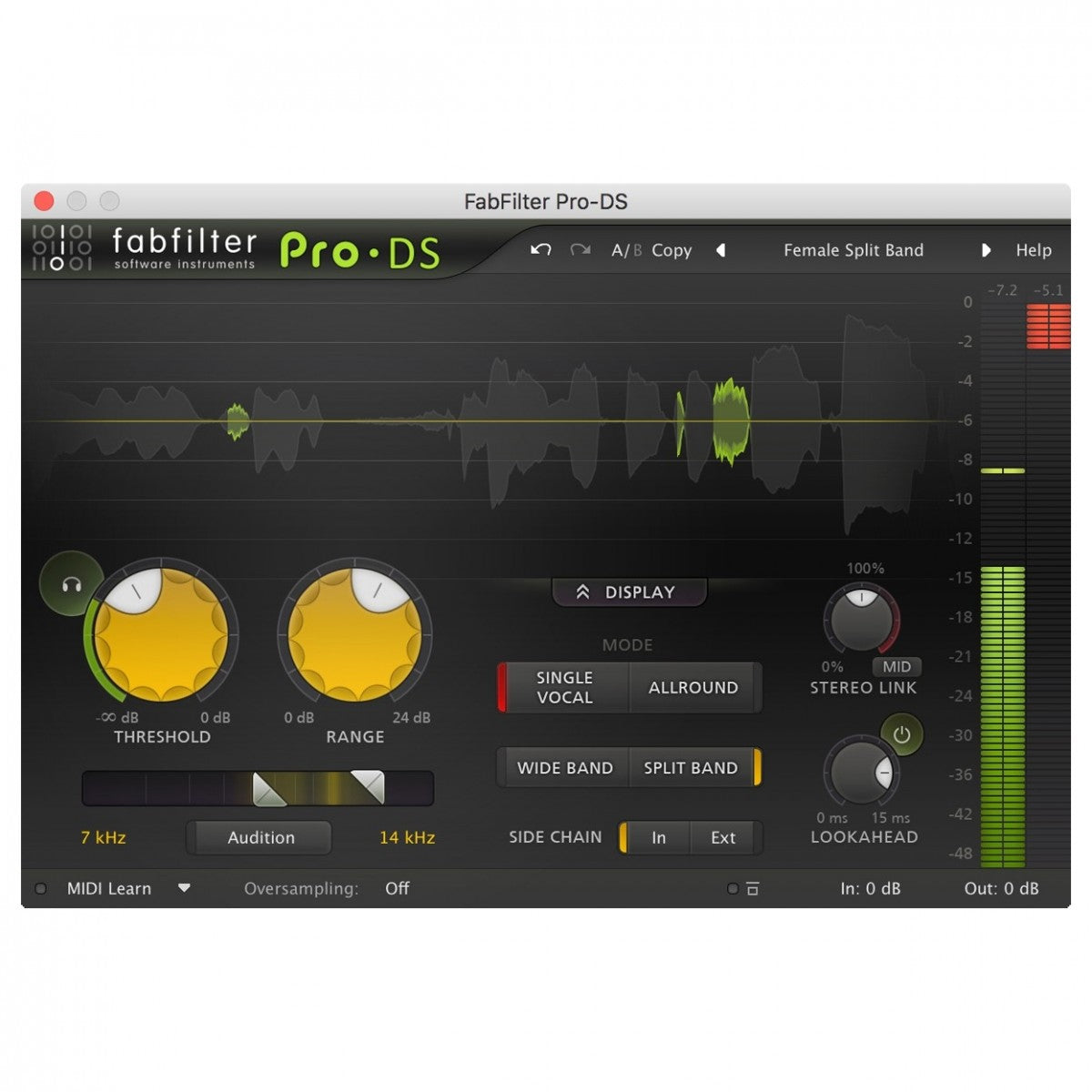 FabFilter Pro-DS De-Esser Plug-In (Download)