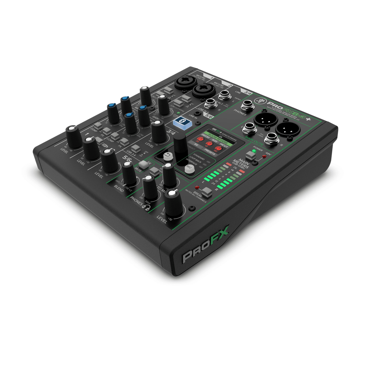 Mackie ProFX6v3+ 6-Channel Analogue Mixer with USB Interface & FX 2