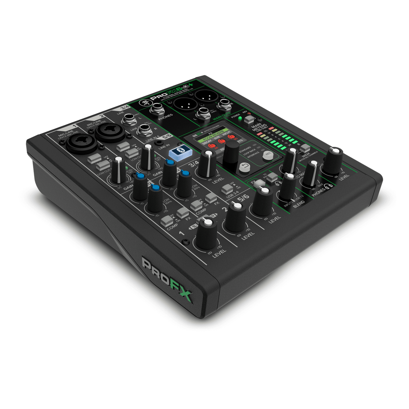 Mackie ProFX6v3+ 6-Channel Analogue Mixer with USB Interface & FX 3