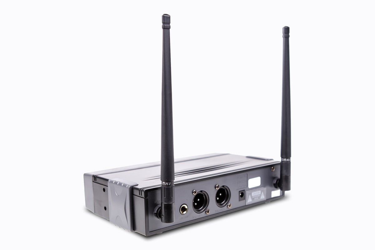 Q-Audio QWM 1950 HH UHF Antenna Diversity Dual Wireless Handheld System