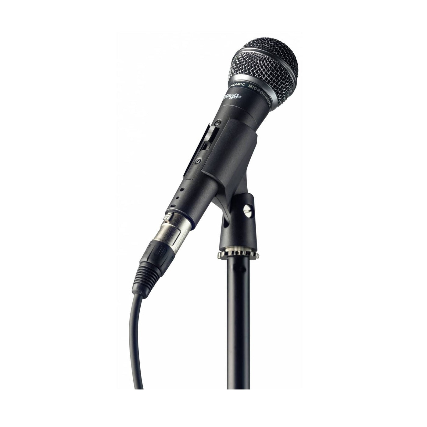 Stagg SDM50 Dynamic Vocal Microphone Set With Stand & Cable 2