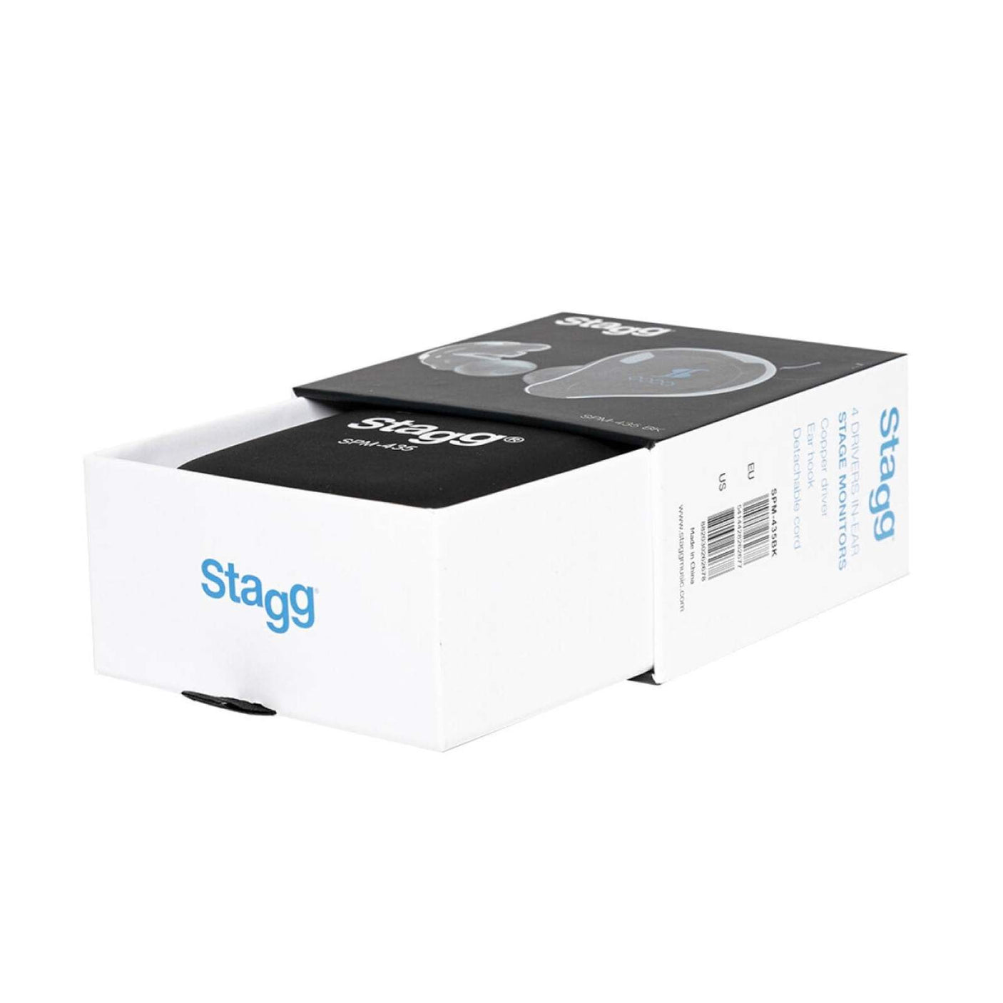 Stagg SPM-435 4 Driver Sound-Isolating In-Ear Monitors, Transparent 6