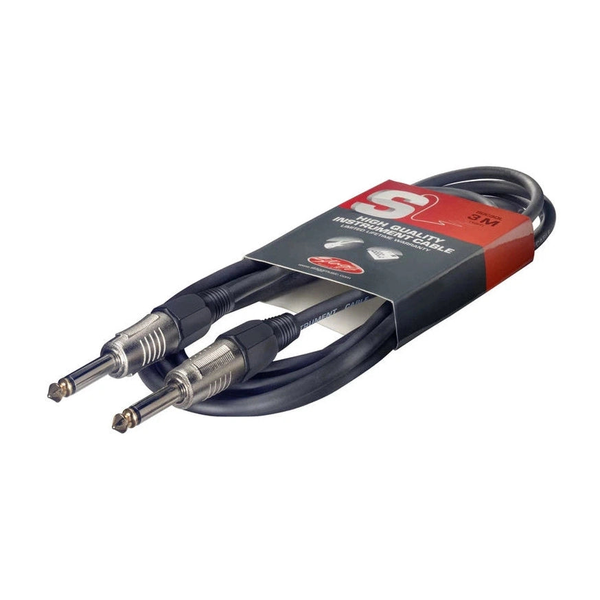 Stagg SGC3DL Deluxe Instrument Cable, Mono Jack to Mono Jack — 3M 1