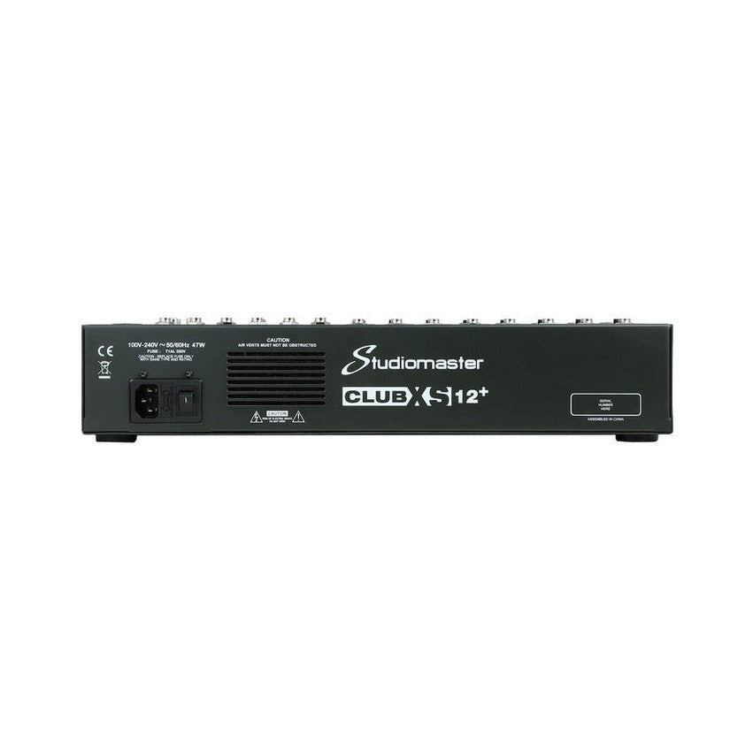 Studiomaster CLUB XS12+ 12-Channel Mixing Desk with Bluetooth, USB/SD & DSP Effects 4