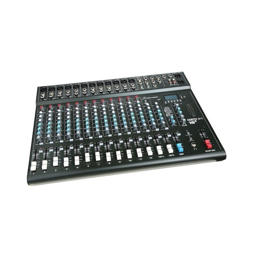 Studiomaster CLUB XS16+ 16-Channel Mixing Desk with Bluetooth, USB/SD & DSP Effects 2