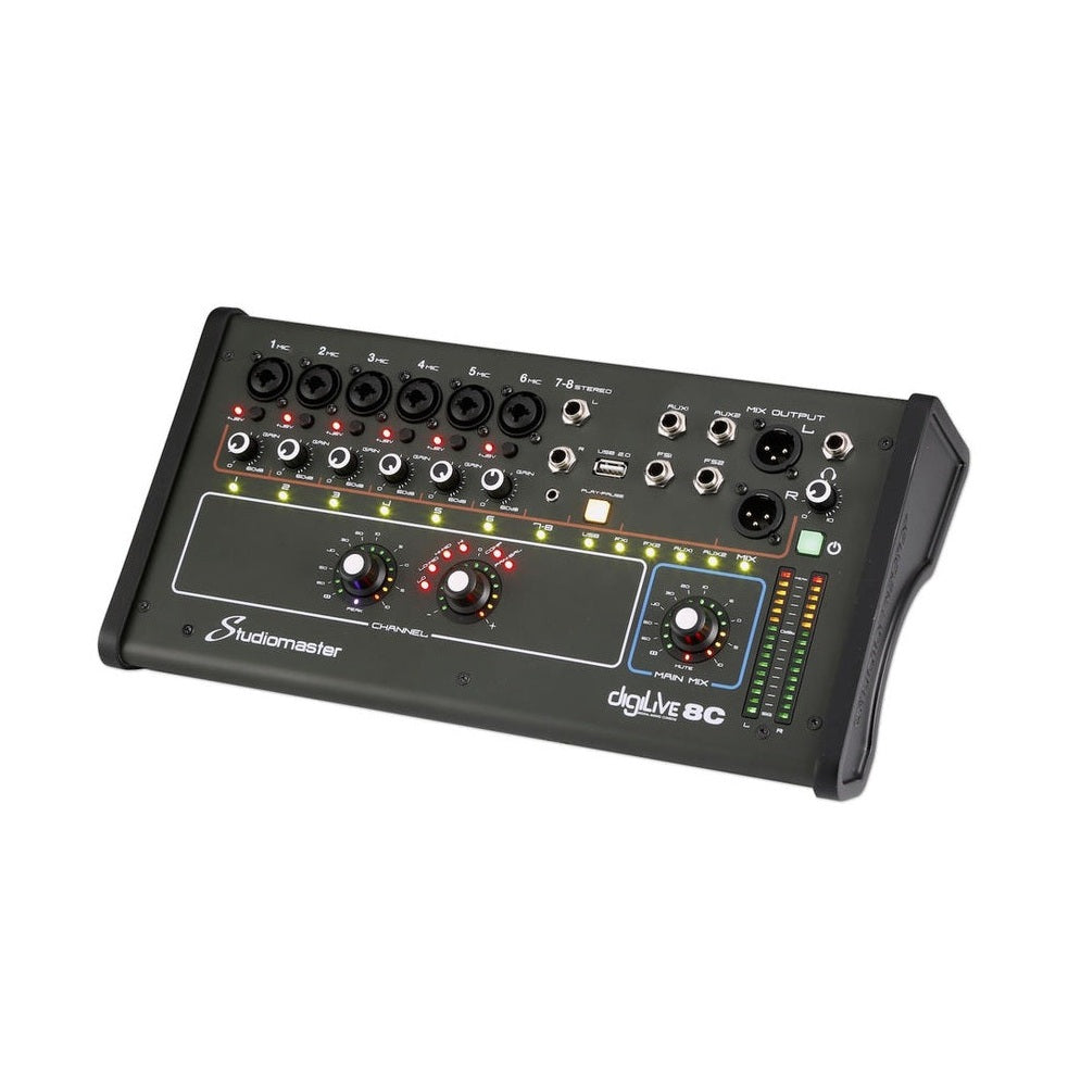 Studiomaster DigiLive 8C 8-Input Digital WiFi Mixer With DSP 2