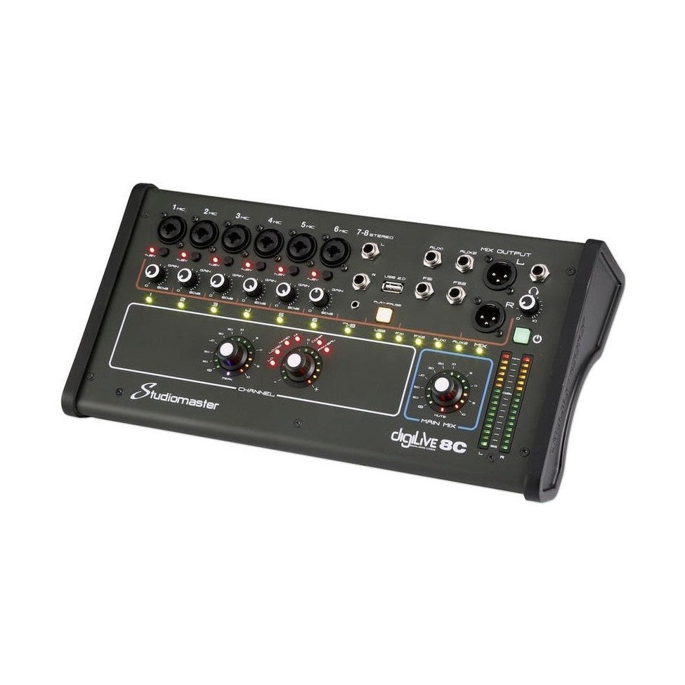 Studiomaster DigiLive 8C 8-Input Digital WiFi Mixer With DSP 2