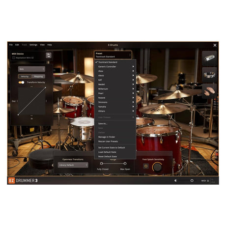 Toontrack EZDrummer 3 UI