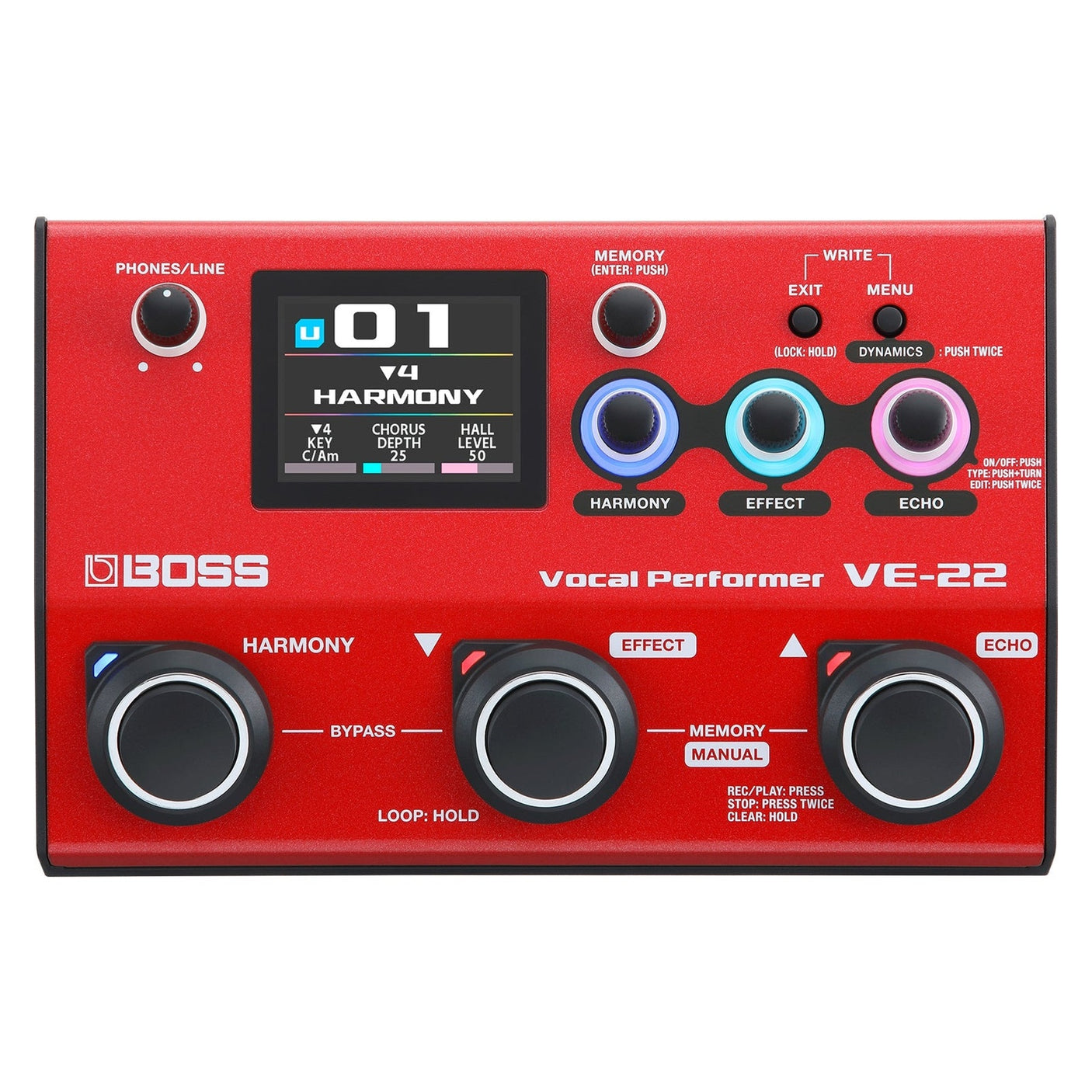 BOSS VE-22 Vocal Performer Multi-Effects Processor 1