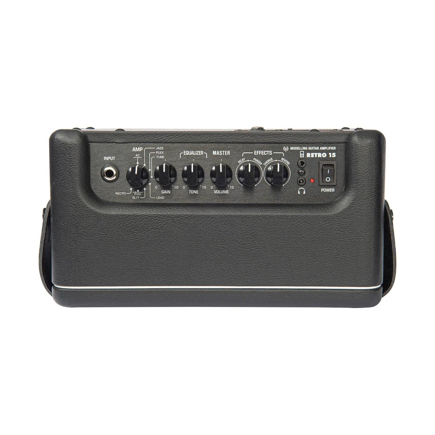 Vintage Retro 15W Guitar Amplifier with Bluetooth & Effects Black 2