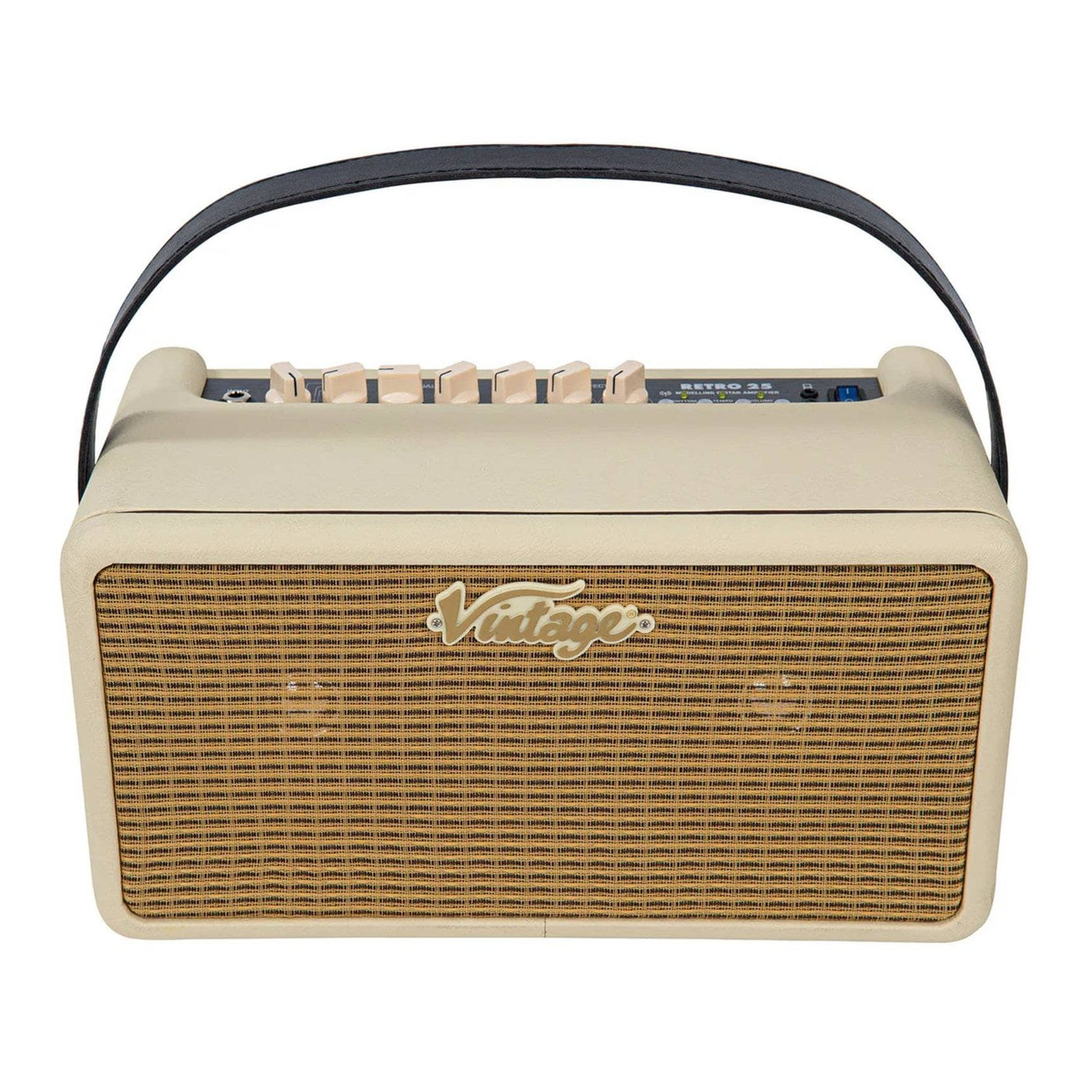 Vintage Retro 15W Guitar Amplifier with Bluetooth & Effects Vintage White 1