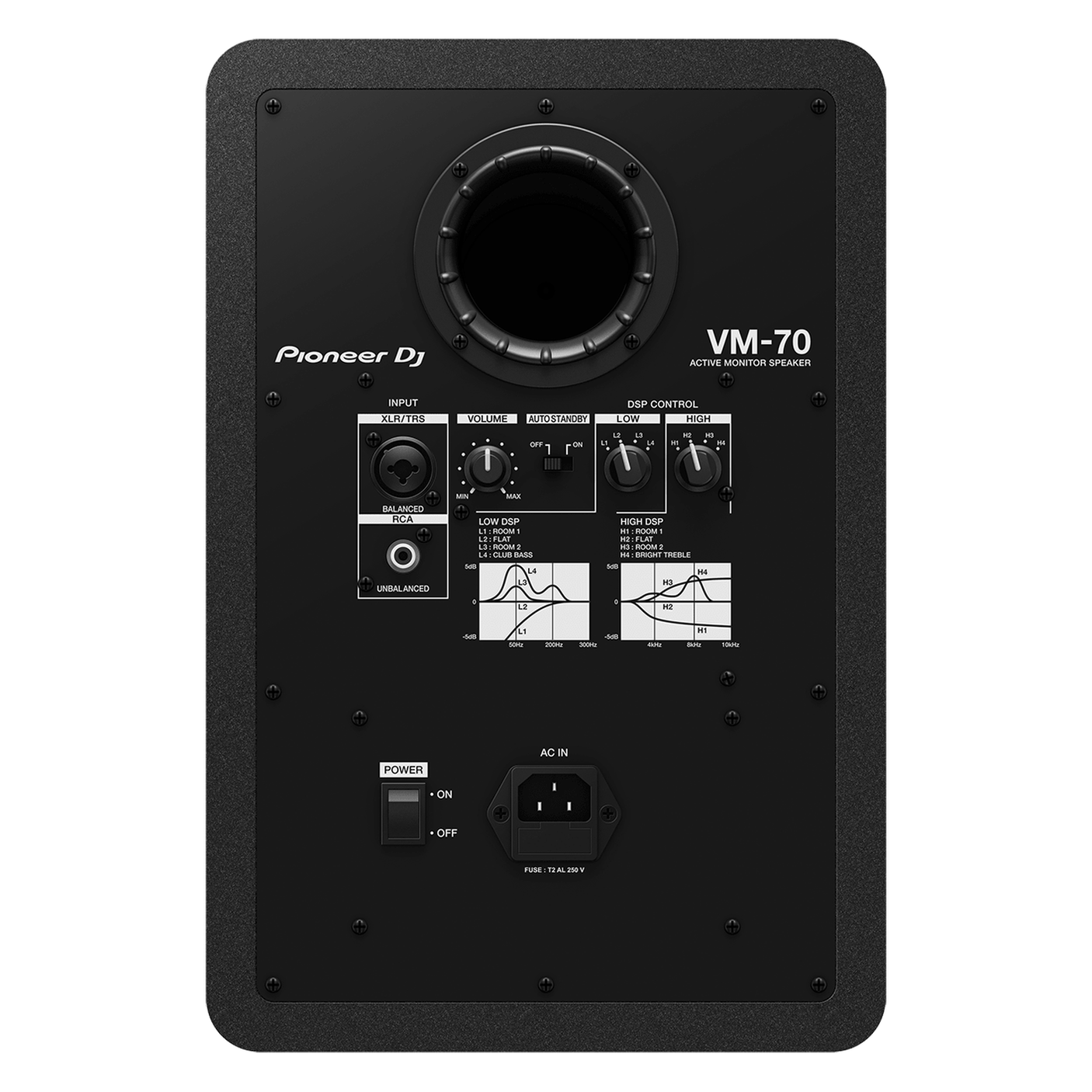 Pioneer DJ VM-70 6.5” Active Monitor Speaker with DSP Black 2