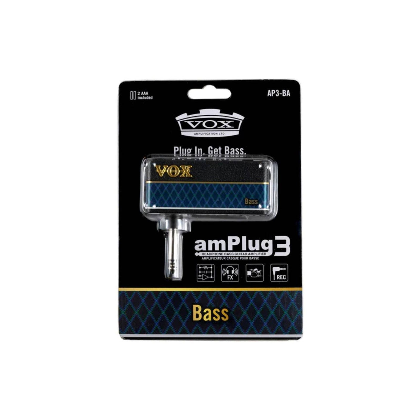 VOX amPlug 3 Bass - Bass Guitar Headphone Amplifier AP3-BA 4