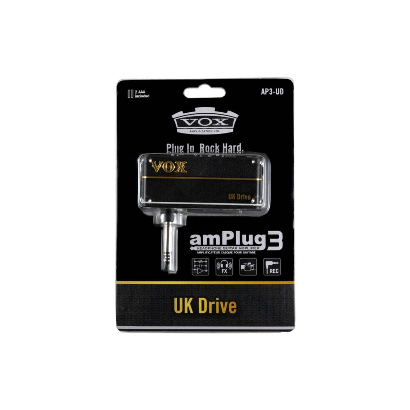 VOX amPlug 3 UK Drive Guitar Headphone Amplifier AP3-UD 4