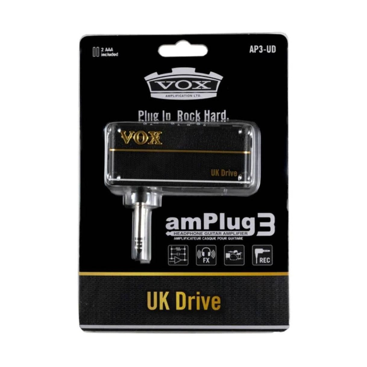 VOX amPlug 3 UK Drive Guitar Headphone Amplifier AP3-UD 4