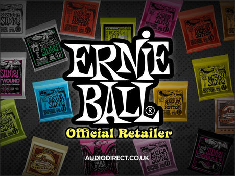 Ernie Ball Guitar Strings and Guitar Accessories available at Audio Direct today with a price match promise and free UK delivery 