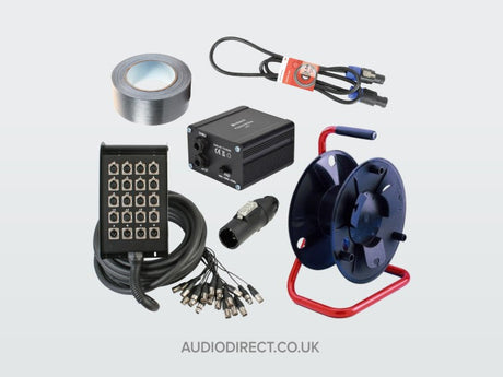 PA Audio spares and accessories buy  pa cables multicore connectors cable reels and di boxes