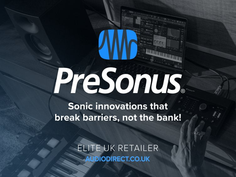 PreSonus Studio Equipment and World Leading Studio One Pro Software available at Audio Direct today with free  UK delivery 