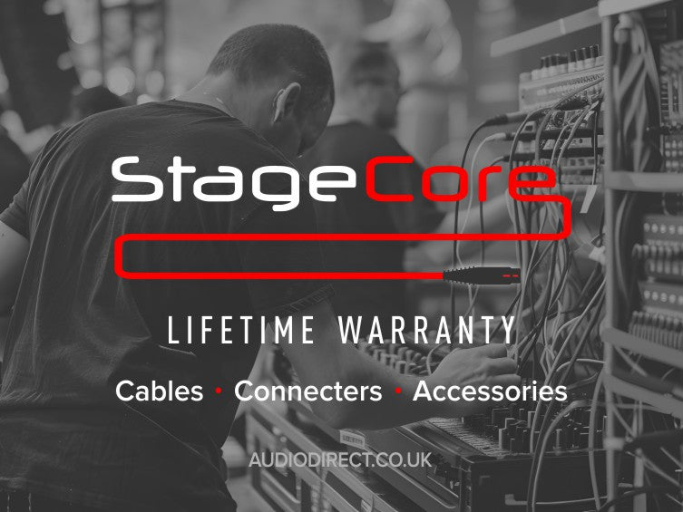 StageCore cable connecters and accessories with a lifetime warranty 