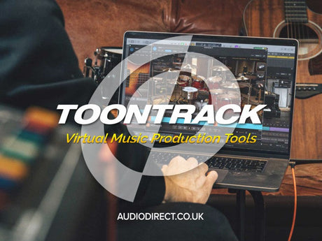 Toontrack virtual instrument software and tools for songwriters, producers and engineers now on sale at Audio Direct