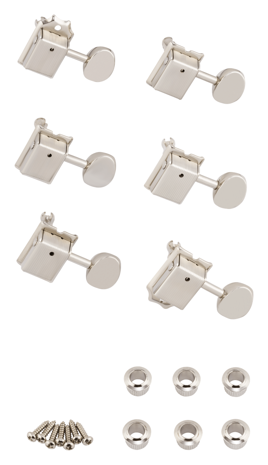 Fender Vintage-Style Strat/Tele Tuners, Nickel (Set Of 6)