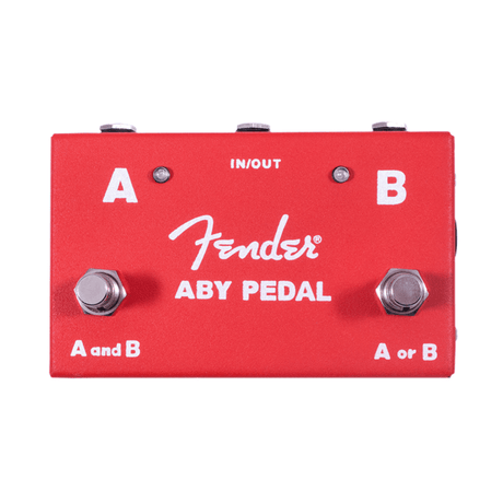 Fender 2-Switch ABY Pedal, Red 5