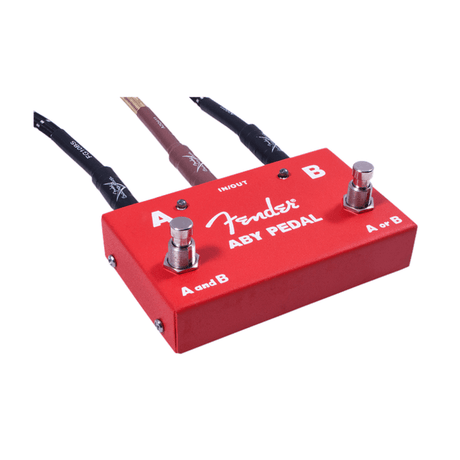 Fender 2-Switch ABY Pedal, Red 8