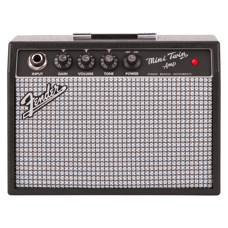 Fender Mini ’57 Twin-Amp - Portable Guitar Practice Amplifier Black 2